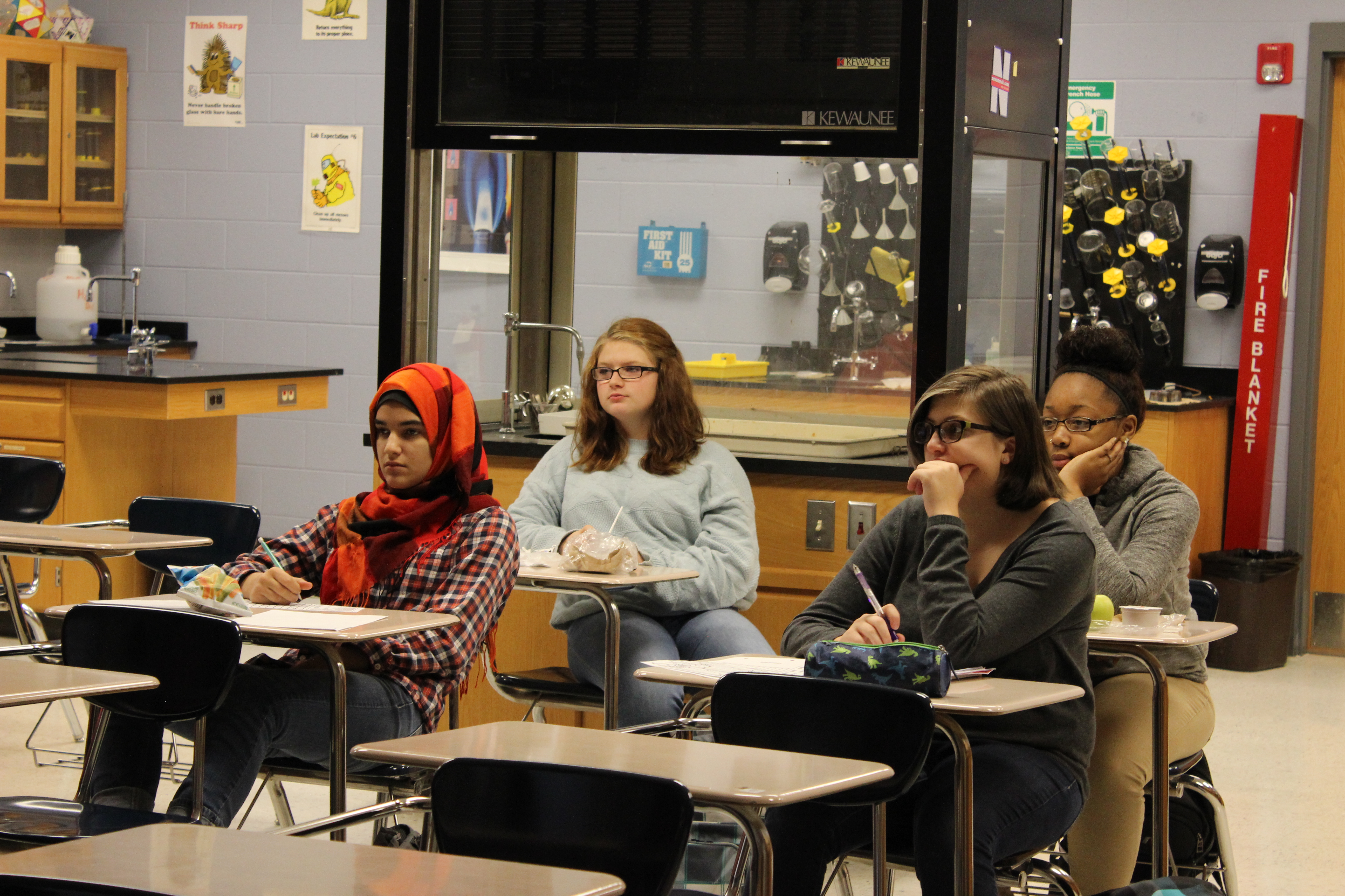 The only four girls.